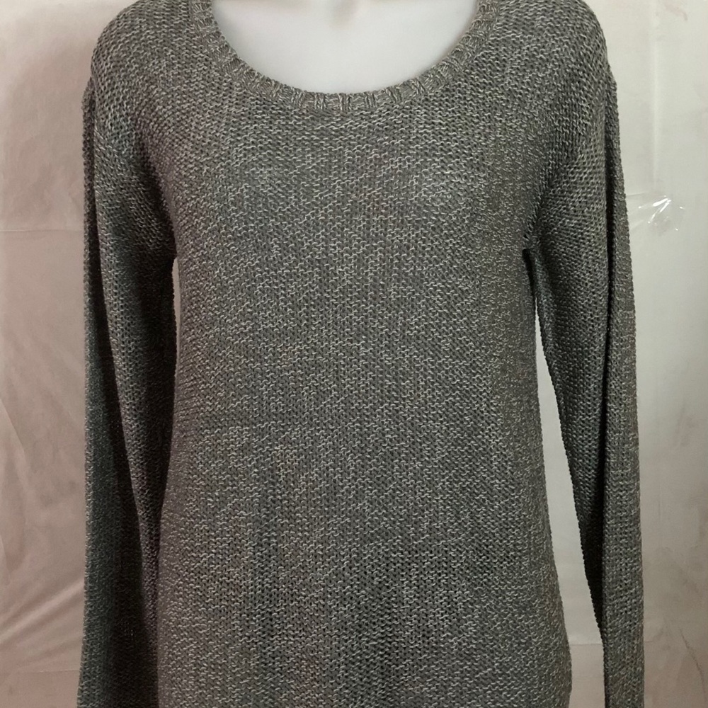ALYA Womens Gray Long Sleeve Sweater Size M